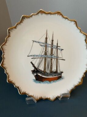 Set Of 2 Decorative Plates Coastal/ Nautical Made In Japan